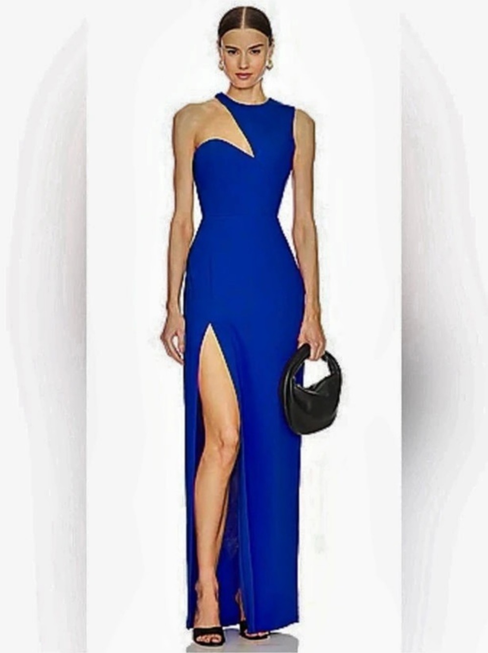 Amanda Uprichard Gilda Gown Maxi Dress in Blue